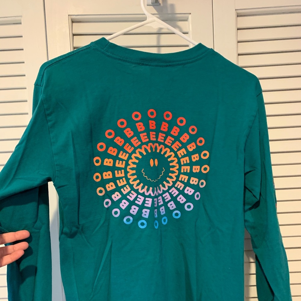 Teal Obey long sleeve Tshirt, size small